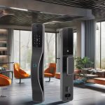For Real Time Video Intercom Security Face Recognition Fingerprint Digital Door Wood Door Tuya Smart Lock with WiFi/Grey - Image 2