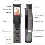 Enrique Tuya 3D Face Recognition Waterproof Smart Entrance Lock WiFi App Control Biometric Grade Security Aluminum Alloy for /Black/Grey/Bronze - Image 6