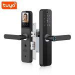 2026Factory Price Tuya Smart WiFi Fingerprint Door Lock with Cats Eye Camera + Screen HR06P - Image 3