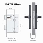 2026Factory Price Tuya Smart WiFi Fingerprint Door Lock with Cats Eye Camera + Screen HR06P - Image 4