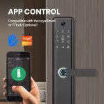 H12-PBest Selling Security Keyless NFC Password Hotel Electronic Cat Eye Screen Fingerprint Locks Smart Door Locks - Image 4