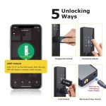 Enrique Tuya WiFi Biometric Electronic Sliding Aluminum Alloy Smart Lock with APP Fingerprint Password Card & Key Unlock - Image 3