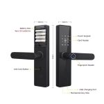 Enrique Tuya WiFi Biometric Electronic Sliding Aluminum Alloy Smart Lock with APP Fingerprint Password Card & Key Unlock - Image 4