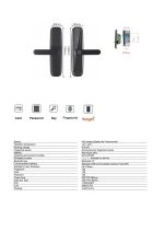 Wholesale OEM Tuya Password Electronic Fingerprint Gate Smart Digital Door Lock - Image 6