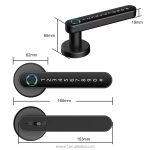 Enrique Tuya Factory Price Smart Handle Lock Home Electronic Tuya App Digital Smart Gate Sale Electric Lock Smart Door Lock - Image 3