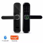 Fingerprint/key/IC Card/Password/Remote Unlock Smart Door Lock Hotel Multiple Lock Bodies Smart Home Door Lock - Image 4