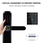 Fingerprint/key/IC Card/Password/Remote Unlock Smart Door Lock Hotel Multiple Lock Bodies Smart Home Door Lock - Image 5