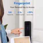 Eseye Tuya Zigbee WiFi Fingerprint Digital Password Apartment Home Room Lock App Smart Wooden Door Lock Remote Unlock Waterproof - Image 4