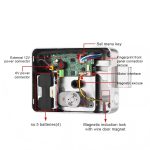 Ttlock Tuya Wifi App Electric Rim Lock Smart Digital Key Cara Password Biometric Fingerprint Gate Rim Latch Lock Black - Image 5