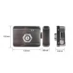 Ttlock Tuya Wifi App Electric Rim Lock Smart Digital Key Cara Password Biometric Fingerprint Gate Rim Latch Lock Black - Image 6