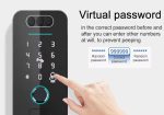 IP65 Security Tuya Bluetooth Wifi Face Recognition Fingerprint Smart Door Lock Password Card Digital Door Lock - Image 4