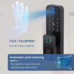 Fingerprint Lock 3D Face Recognition Tuya WiFI App Waterproof Outdoor Gate Passcode Rfid Card Keyless Electronic Smart Door Lock - Image 5