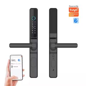 Waterproof Smart TTLock App Broken Bridge Intelligent Narrow Door Fingerprint Lock Tuya Wifi for Aluminum Sliding Door Lock