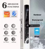 Waterproof Smart TTLock App Broken Bridge Intelligent Narrow Door Fingerprint Lock Tuya Wifi for Aluminum Sliding Door Lock - Image 2