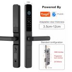 Waterproof Smart TTLock App Broken Bridge Intelligent Narrow Door Fingerprint Lock Tuya Wifi for Aluminum Sliding Door Lock - Image 3