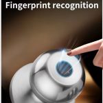 Cost Effective TUYA APP Smart Home System Keyless Fingerprint Smart Lock Round Door Knob for Wood Door Aluminum Alloy - Image 2