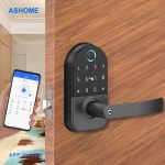 America Airbnb Home Fingerprint Password Card Door Lock Electronic Matter APP Office Wooden Door Smart Lock - Image 2