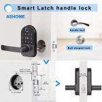 America Airbnb Home Fingerprint Password Card Door Lock Electronic Matter APP Office Wooden Door Smart Lock - Image 4